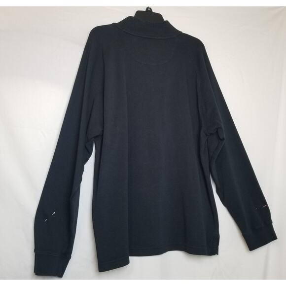 Jos. A. Bank Men's Black L/S Leadbetter Black Golf Sweatshirt 1/4 Zip Size XXL - Picture 3 of 8